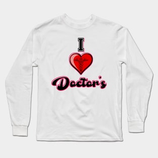 I Heart Doctor's Long Sleeve T-Shirt